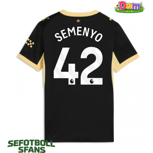 Manchester City Antoine Semenyo #42 Bortatröja Kvinnor 2026-27 Kortärmad